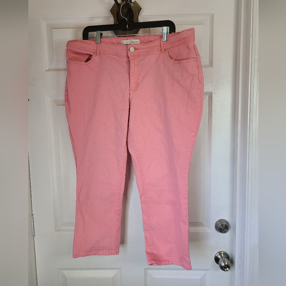 Est. 1948 Woman's Denim Jeans, Size: 18W Color: Pink